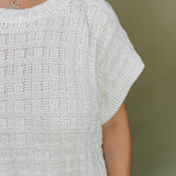 Charlotte Textured Boxy Sweater Top