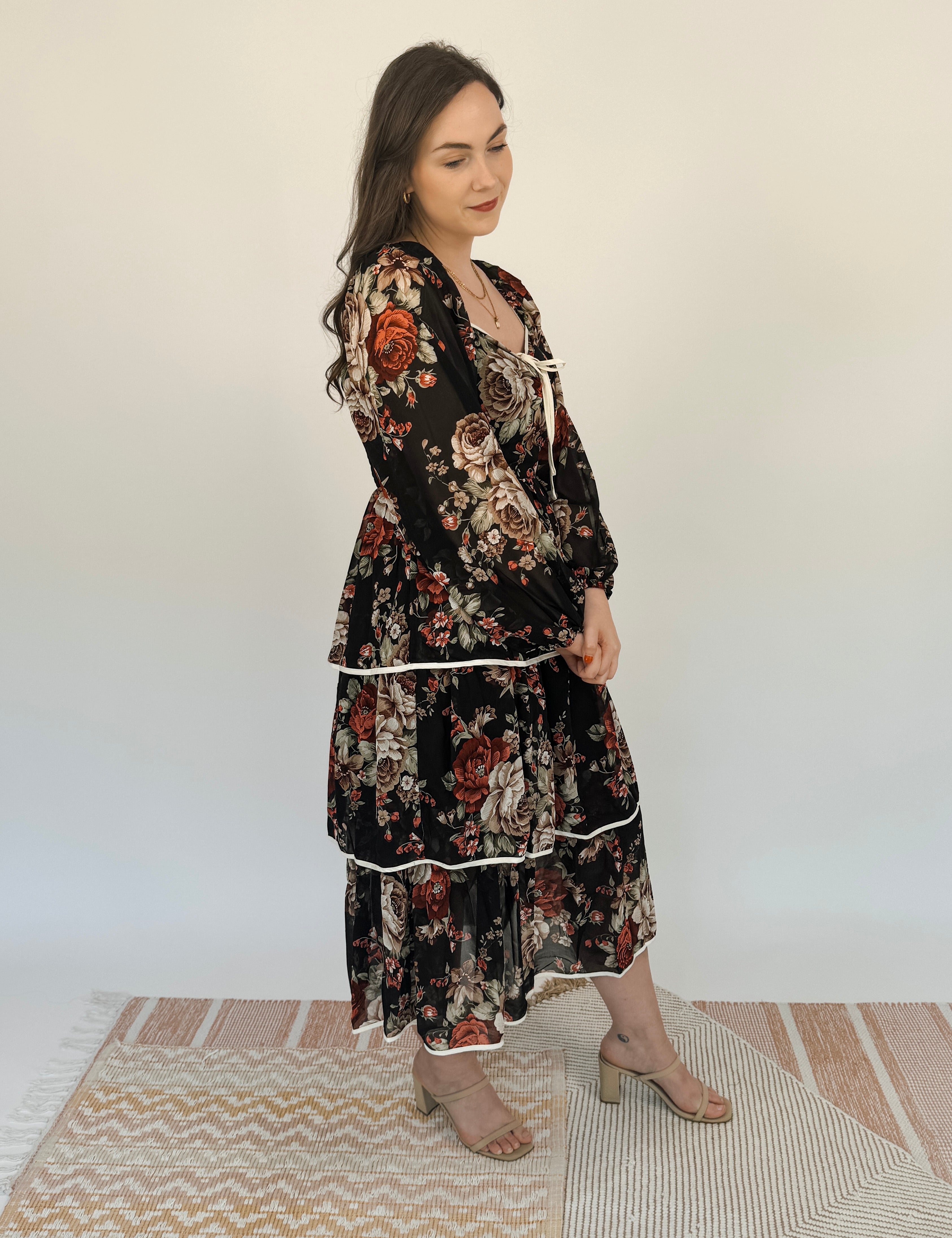 Annalea Floral Midi Dress