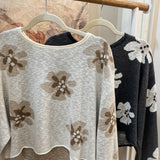 Darlynn Floral Crop Sweater