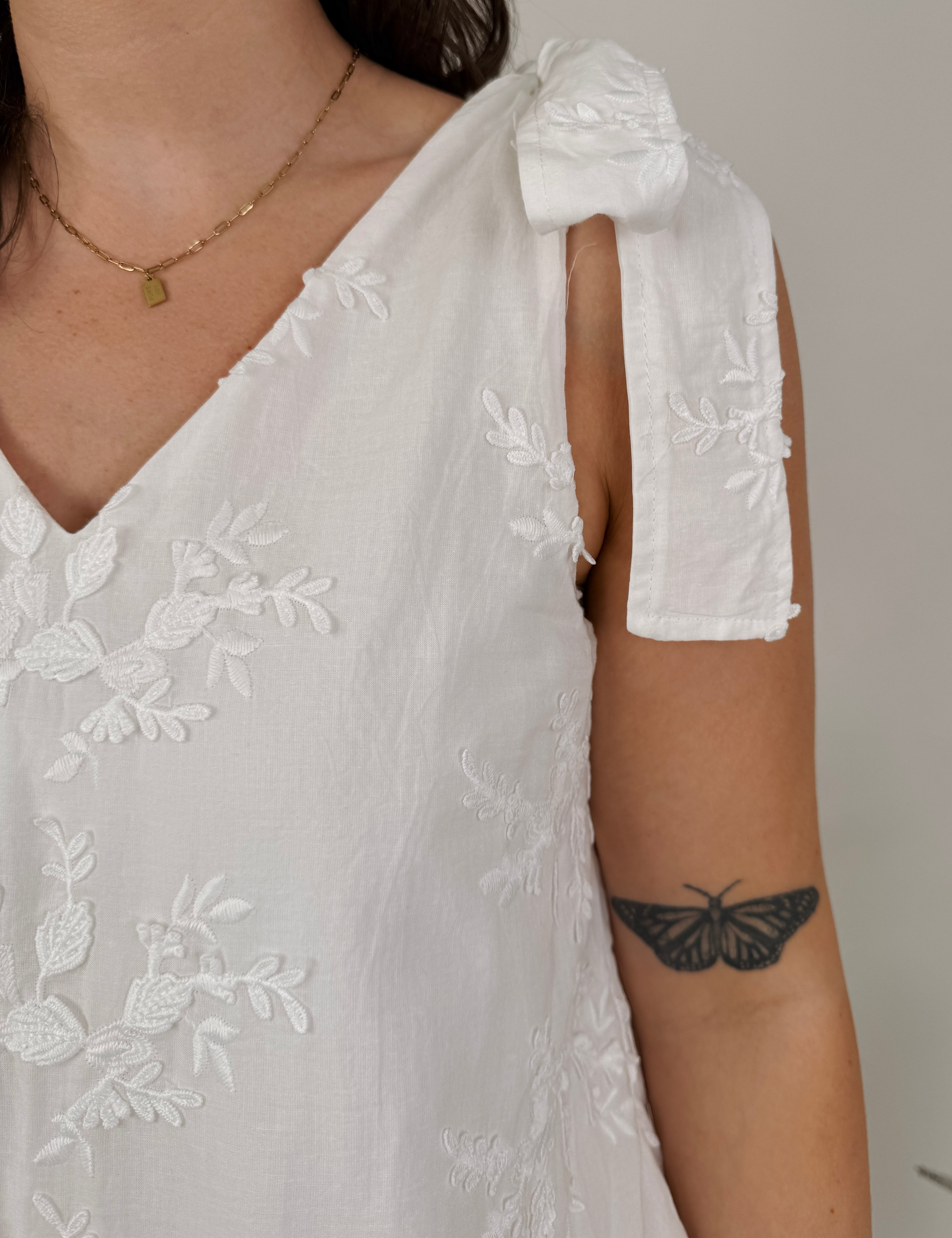 Moving Forward V-Neck Mini Dress