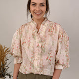 Dew Tell Floral Button Up Top