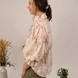 Dew Tell Floral Button Up Top