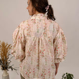 Dew Tell Floral Button Up Top