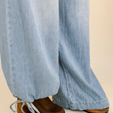 Marlowe Ankle Drawstring Denim Pants