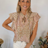 Mix It Up Ruffle Sleeve Blouse