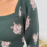 Laurel Floral Sweater Top