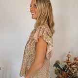 Mix It Up Ruffle Sleeve Blouse