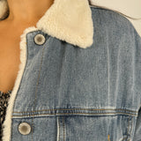 Margaret Denim Fur Jacket