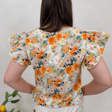 Sprouting Joy Floral Print Blouse