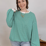 Classic Cool Striped Knit Top