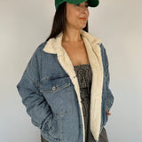 Margaret Denim Fur Jacket