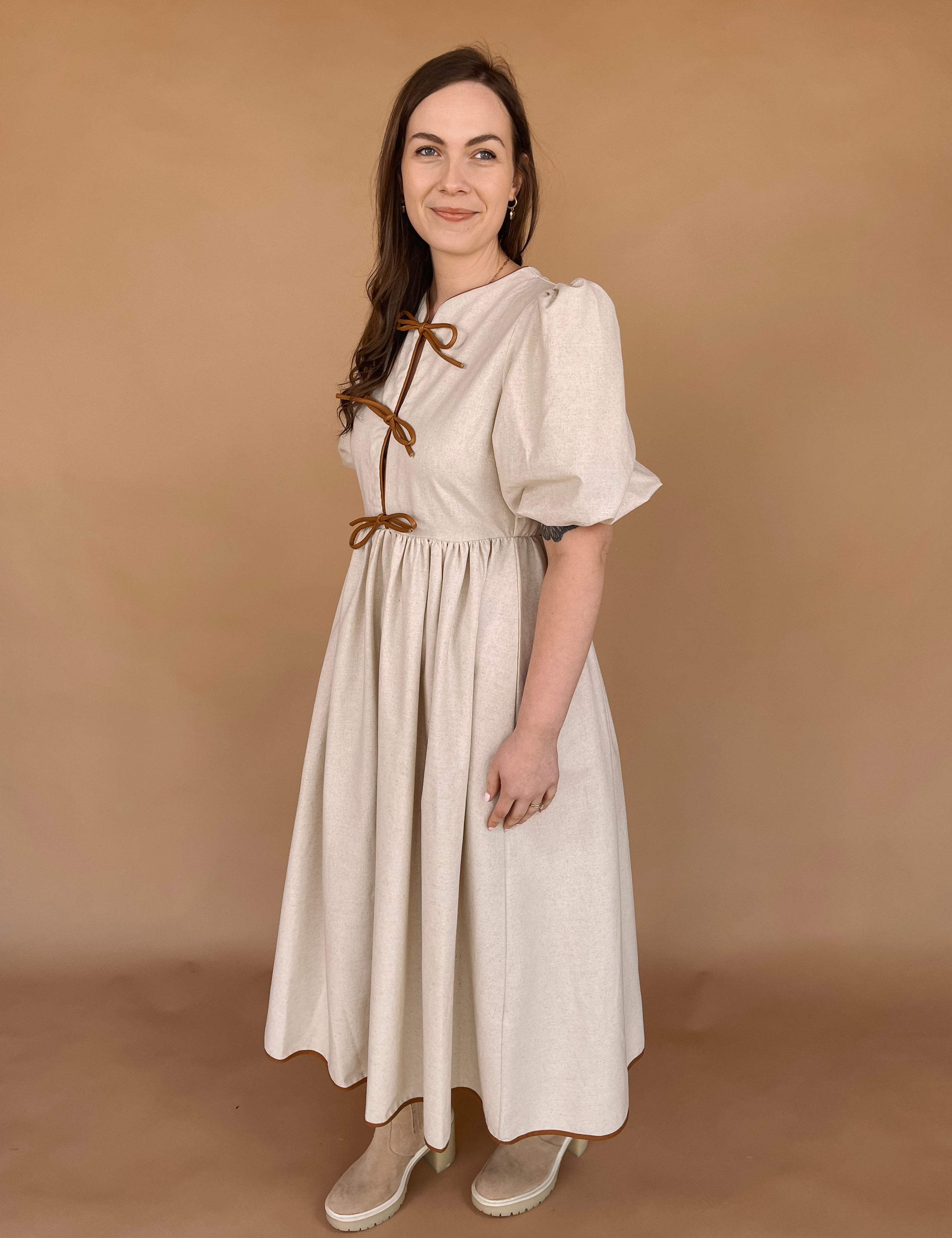 Elyse Linen Midi Dress