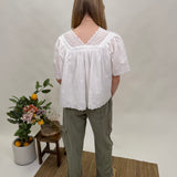 Baby Doll Eyelet Blouse