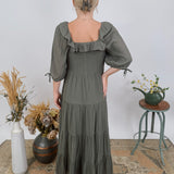 Simple Joy Tiered Midi Dress