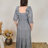 Simple Joy Tiered Midi Dress