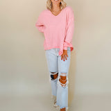 Sloane Mineral Washed Thermal Knit Top