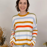 Rosetta Multicolor Striped Sweater