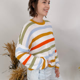 Rosetta Multicolor Striped Sweater