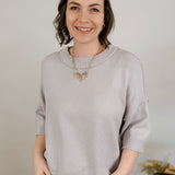 Kira Crew Neck Knit Top