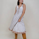 Fiora Ruffle Floral Midi Dress