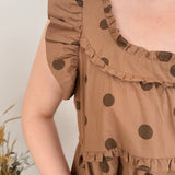 Dot Darling Ruffle Midi Dress