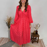 Erica Smocked Button Down Maxi Dress
