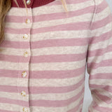 Key To Your Heart Stripe Cardigan