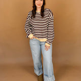 Memrie Striped Sweatshirt Top