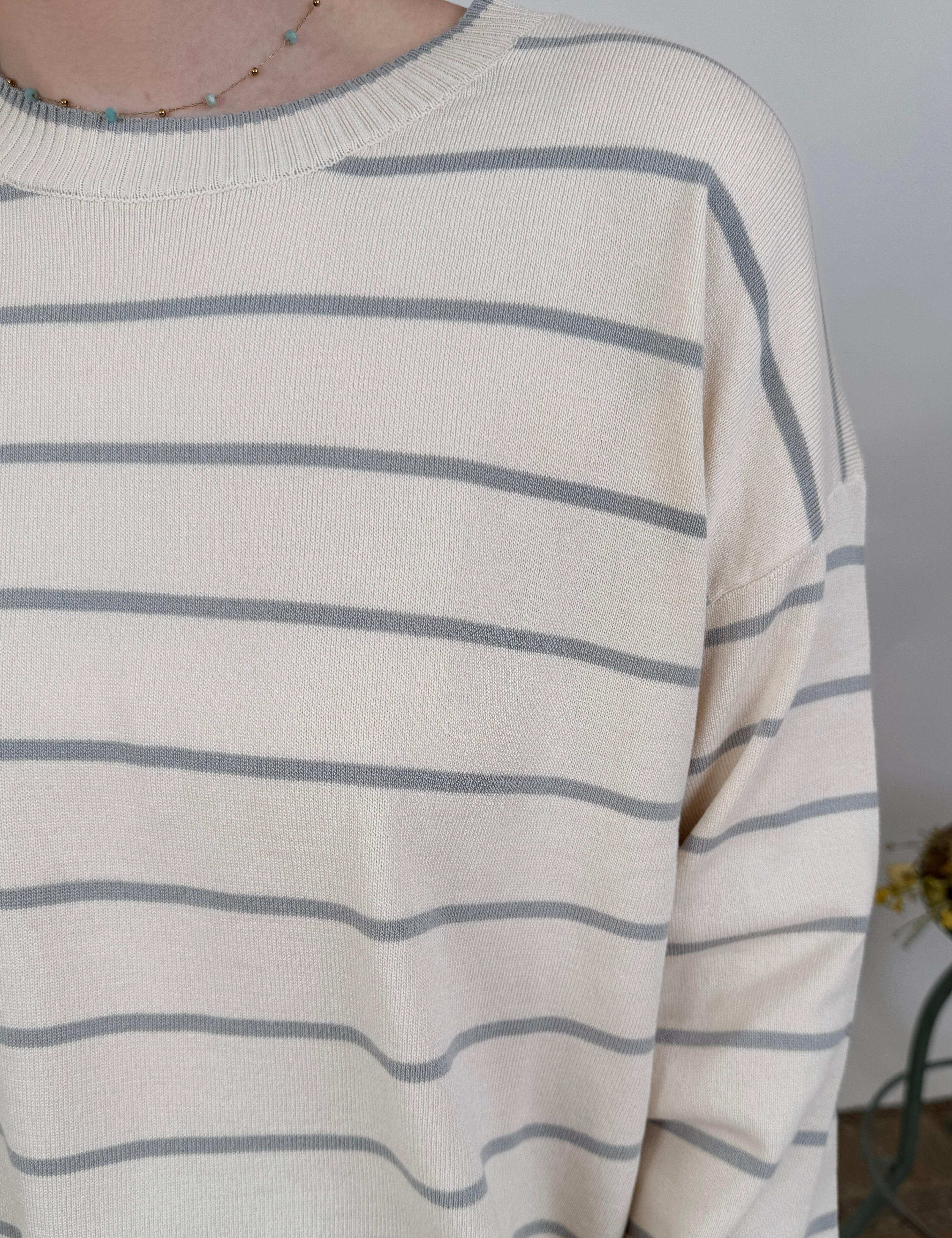 Raya Striped Lightweight Sweater