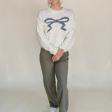 Rainey Ribbon Crew Neck Sweater