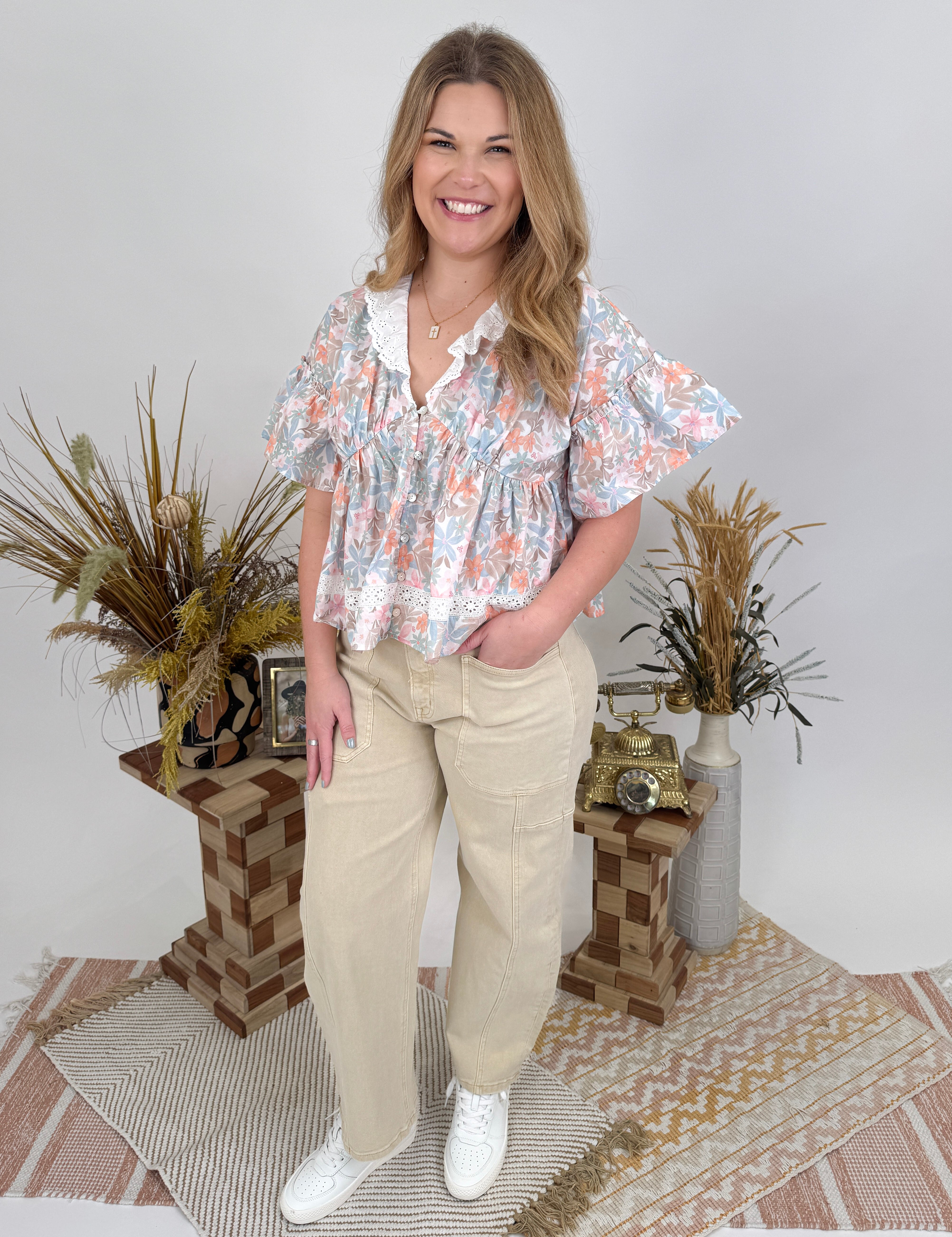 Stay True Floral Blouse