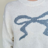 Rainey Ribbon Crew Neck Sweater