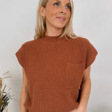 Kensley Mock Neck Knit Top