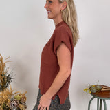 Kensley Mock Neck Knit Top