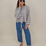 All That Striped Oversized Top