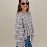 All That Striped Oversized Top