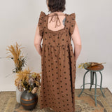 Dot Darling Ruffle Midi Dress