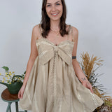 Julianna Solid Color Woven Dress