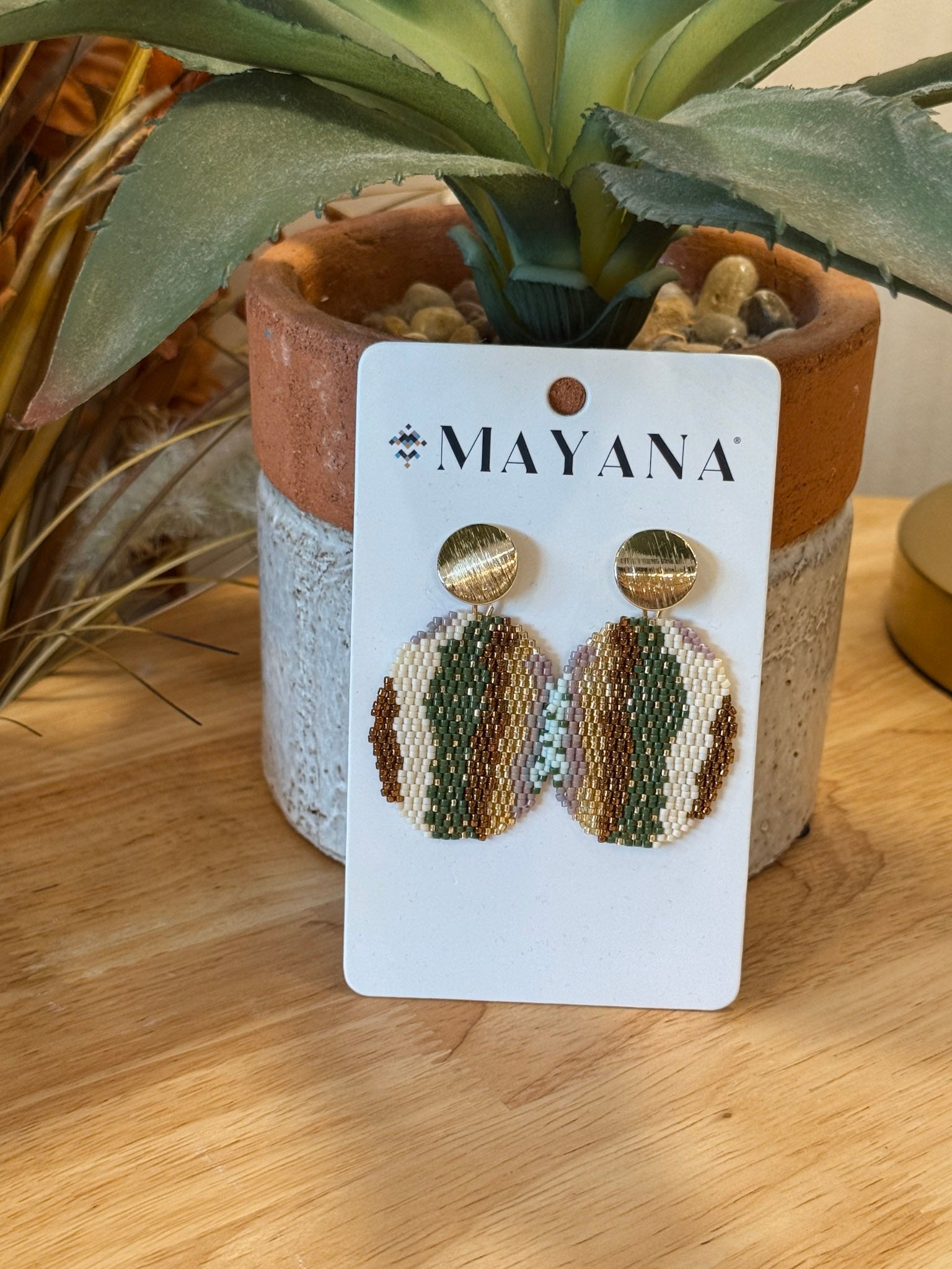 A 2.5" statement oval on a secure gold post back — substantial enough to make a statement, comfortable enough for all day.
