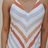 Sherri Lynn Wide Stripe Midi Dress
