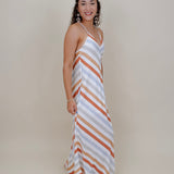 Sherri Lynn Wide Stripe Midi Dress