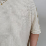Main Attraction Waffle Knit Top