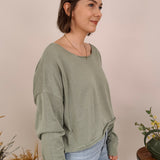 Keep Moving Long Sleeve Knit Top
