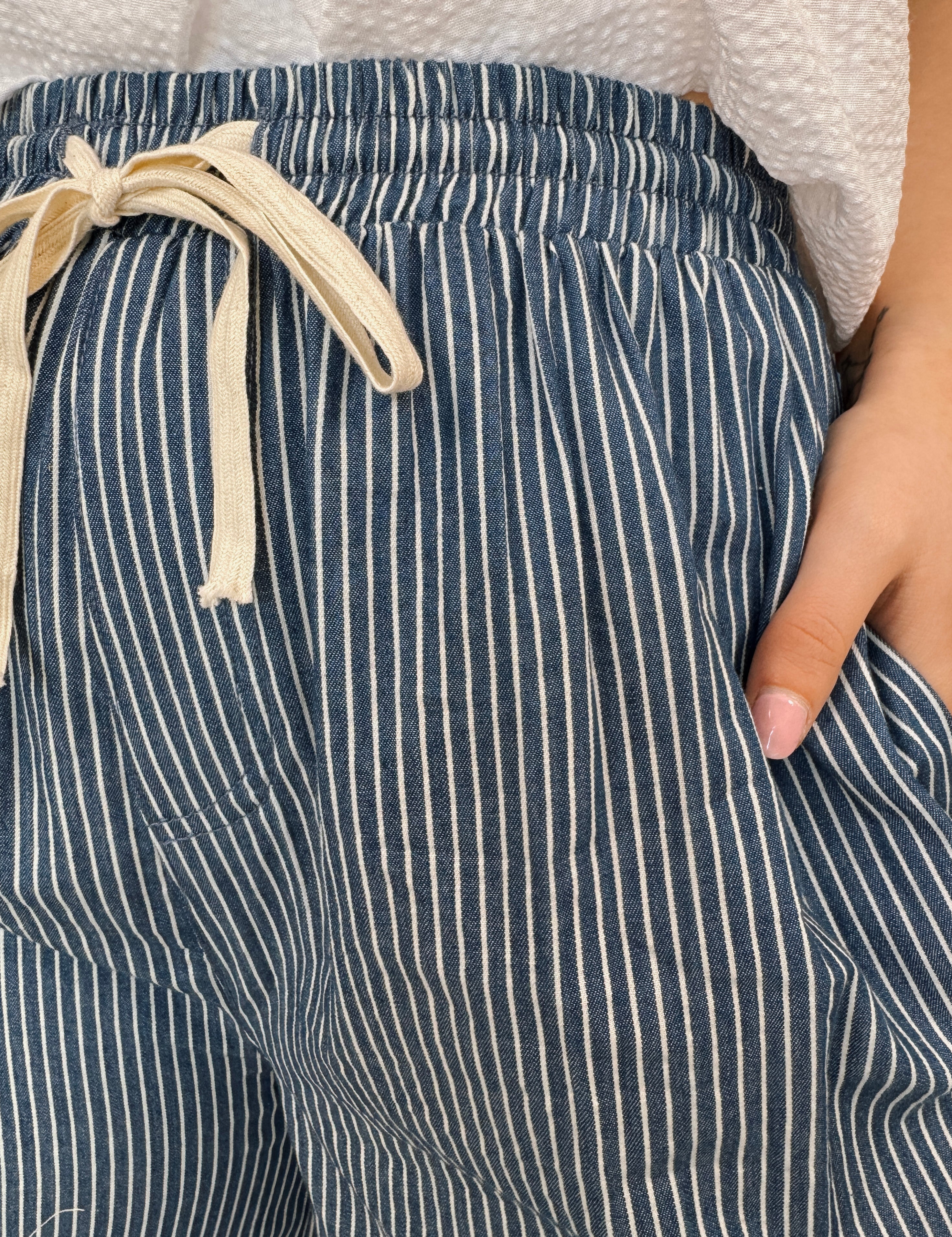 Miranda Striped Drawstring Pants