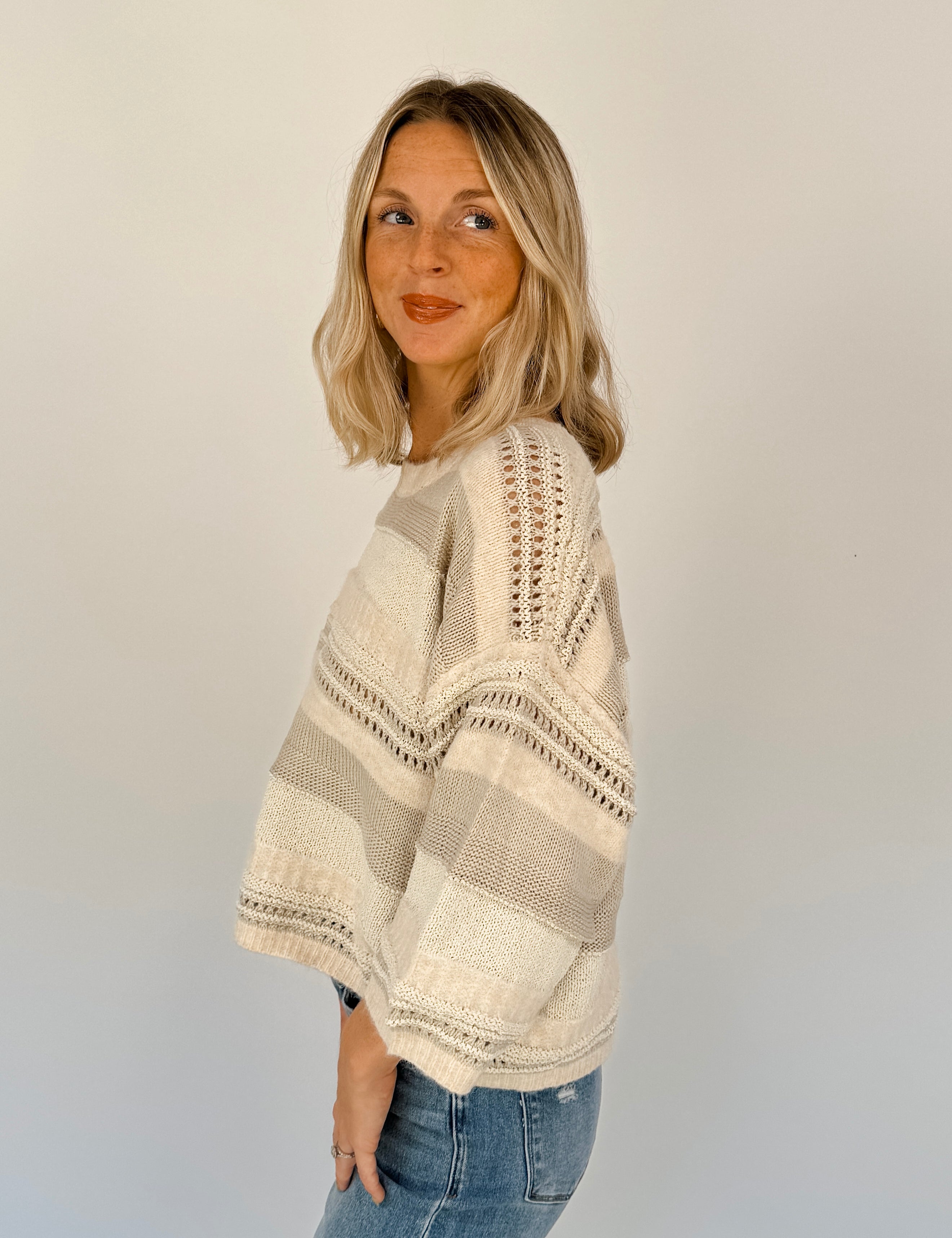 Locklyn Knit Sweater Top