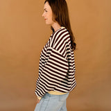 Memrie Striped Sweatshirt Top