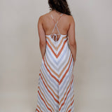 Sherri Lynn Wide Stripe Midi Dress