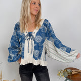 Presley Patchwork Patterns Top