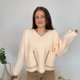 What's The Stitch? V-Neck Sweater