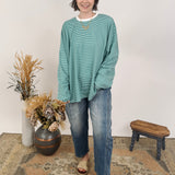 Adalee Soft Striped Oversized Top